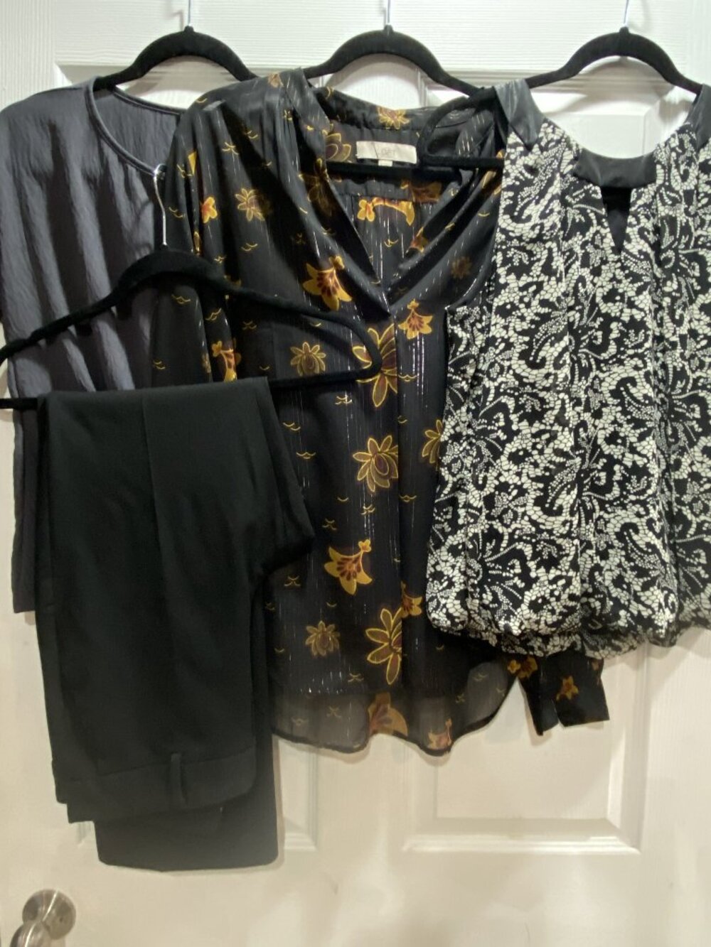 Bundle - 3 shirts- size med. 1 pants - Talbots- size 8
